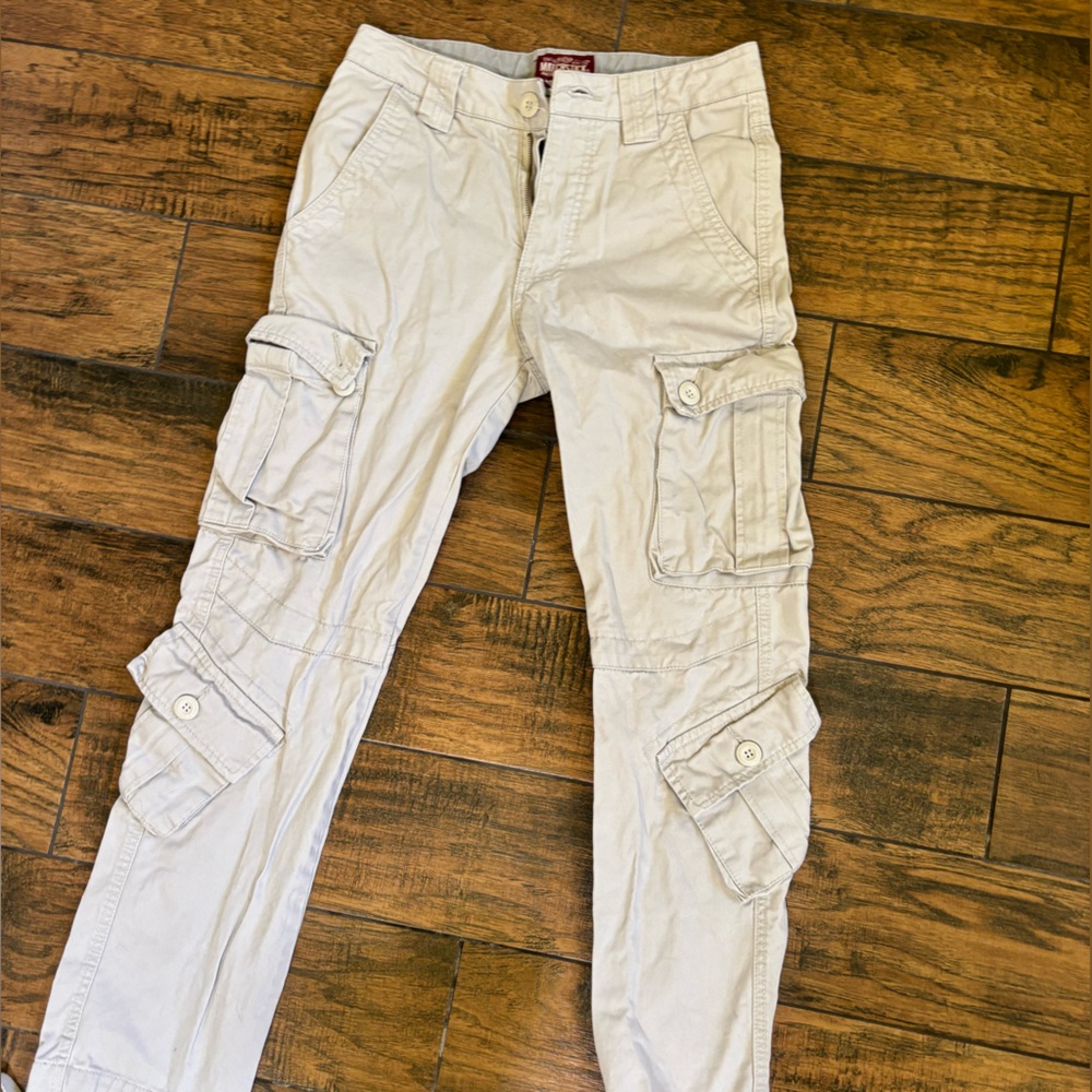Cream Cargo Pants